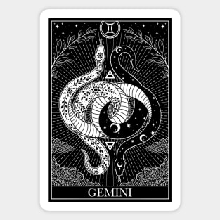 Zodiac sign tarot card Gemini Magnet